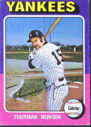 1975 Topps Mini Baseball Cards      020      Thurman Munson